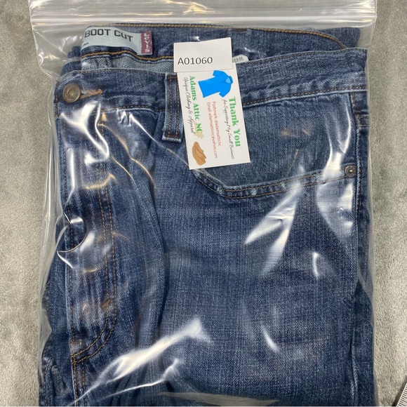 Levi’s Jeans Mens 40x29 Low Boot Cut 527 Denim Pants Wide Leg Comfortable Casual - Picture 4 of 14